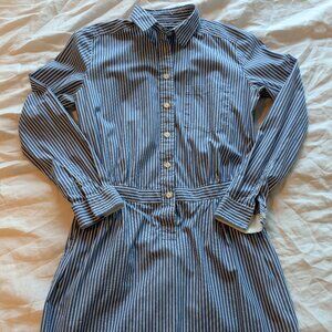Banana Republic Shirt Dress. Blue and white stripes,  Womens Size 4